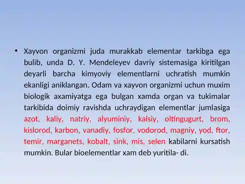 Hayvonlar biokimyosi fanining maqsadi, tarixi va uning rivojlanishi 4