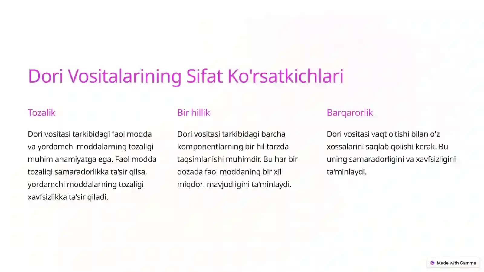 Gormonaldorivositalarning tovarshunosliktahlili 4