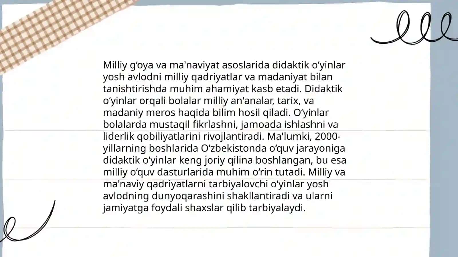 Didaktik õyinli texnologiyalarning milliy ğoya ma'naviyat asoslari va huquq fanlarini õqitishdagi õrni 4
