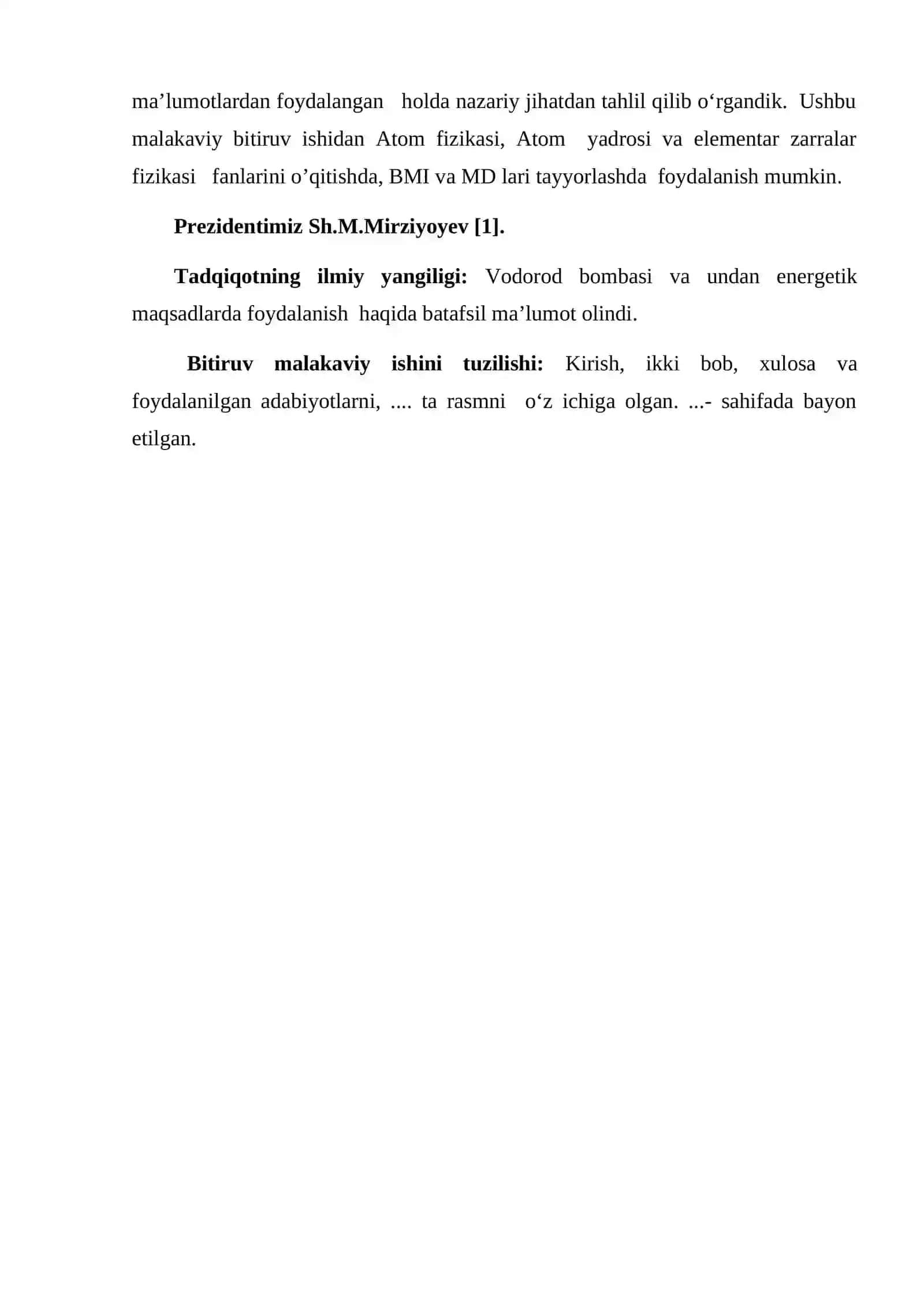 Vodorod atomi va uning spektridagi qonuniyatlarni o‘rganish 4