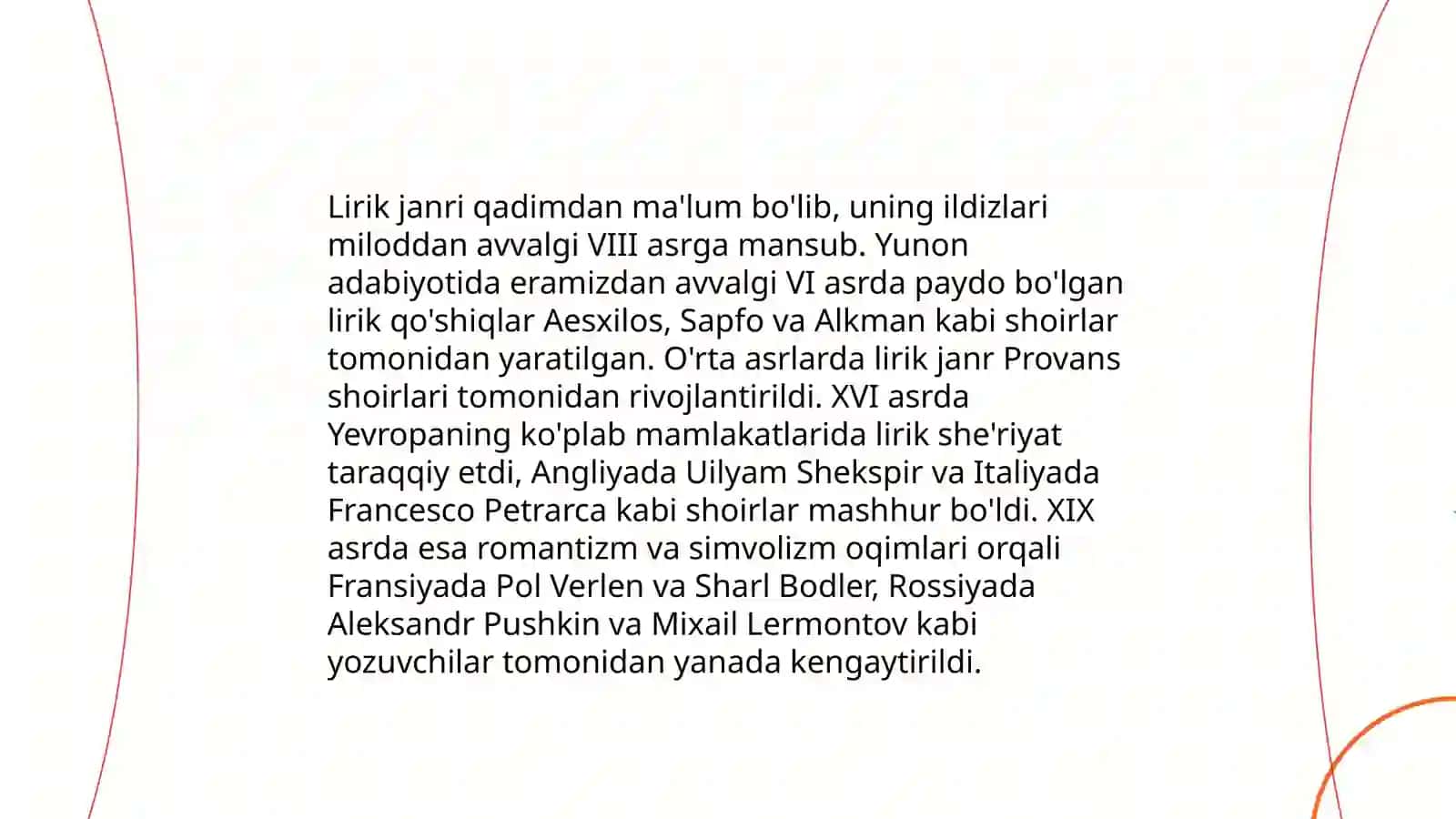 Lirik va drammatik tur janrlari 4