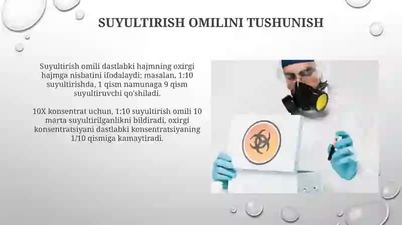 Viruslarning oxirgi suyulish darajasini aniqlash 4