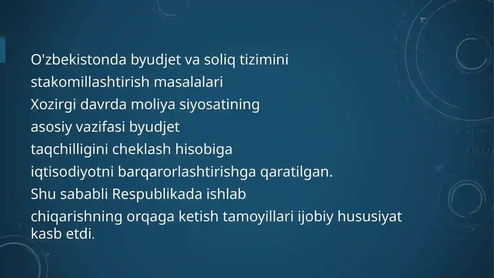 Byudjet-soliq siyosati 4