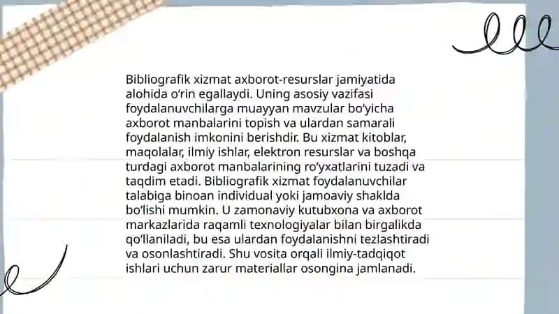Kutubxonalarda oʻlkashunos bibliografik xizmatini tashkil etish 4