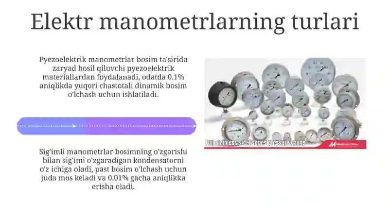 Elektr manometrlarning ishlash prinsipi va turlari 4