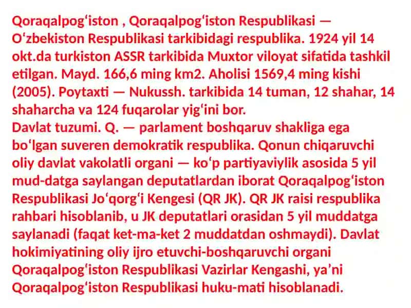 Mustaqil Qoraqalpogiston Respublikasi 4