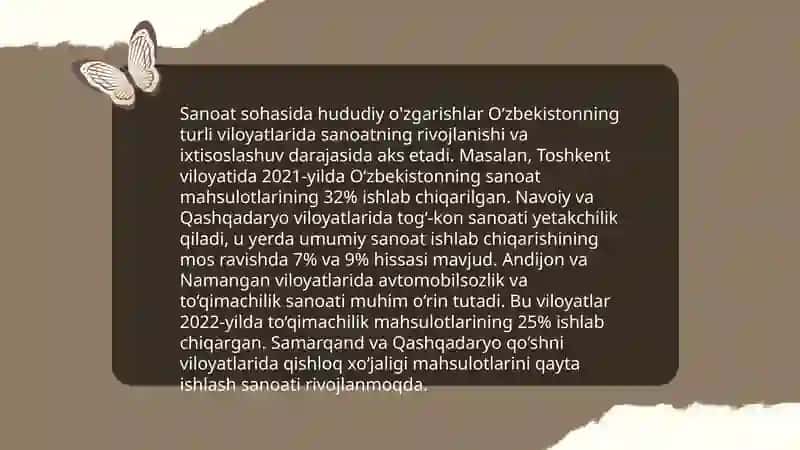 O'zbekistonning mustaqillik davrida hududiy iqtisodiy o'zgarishlar 4