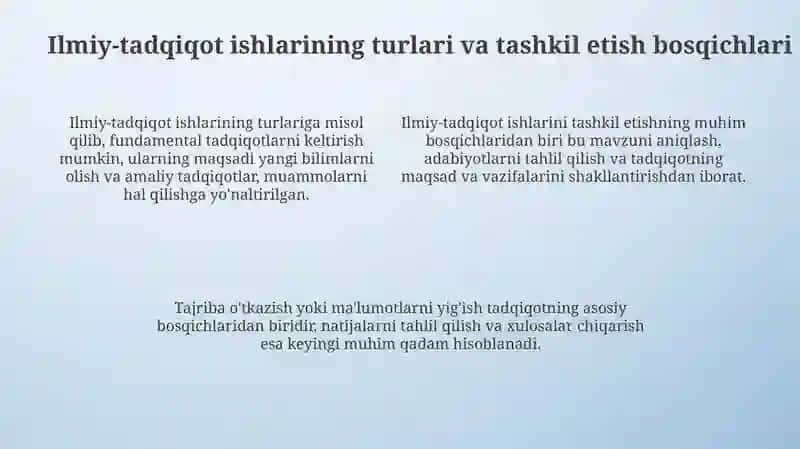 Talabalarning Ilmiy-tadqiqot ishlarini Rasmiylashtirish 4