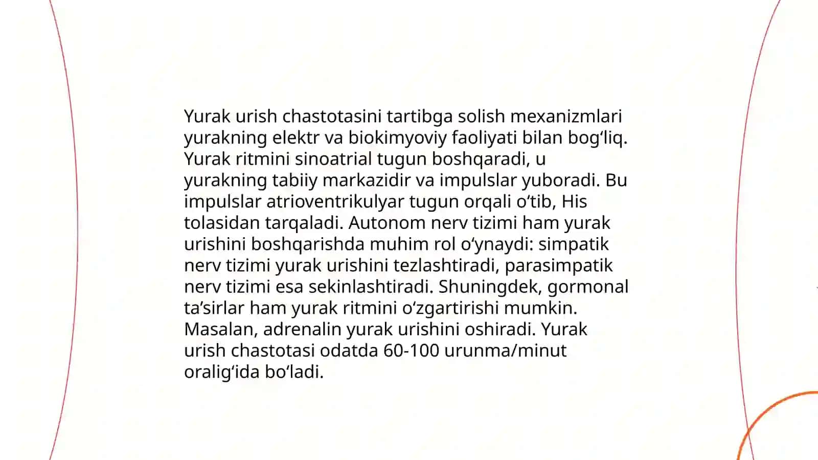 Yurak faoliyatining boshqarilish mexanizmlari 4
