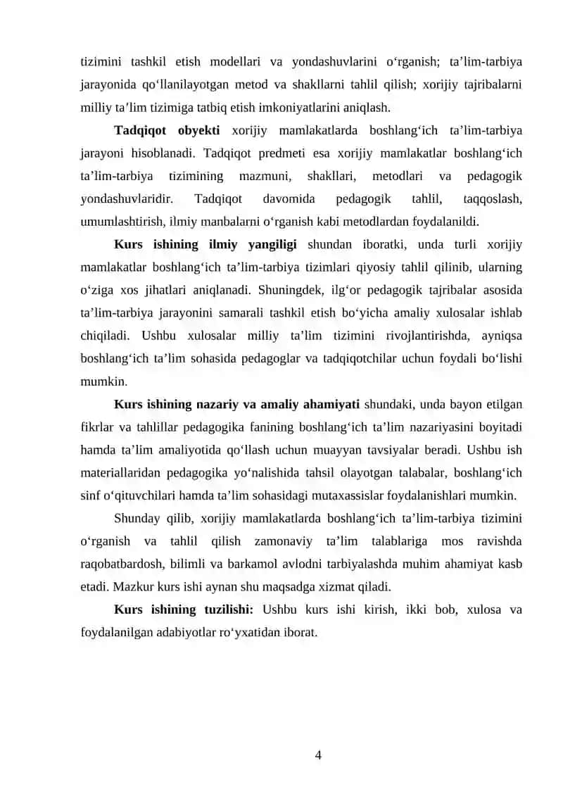 Xorijiy mamlakatlarda boshlang‘ich ta’lim tarbiya tizimi 4
