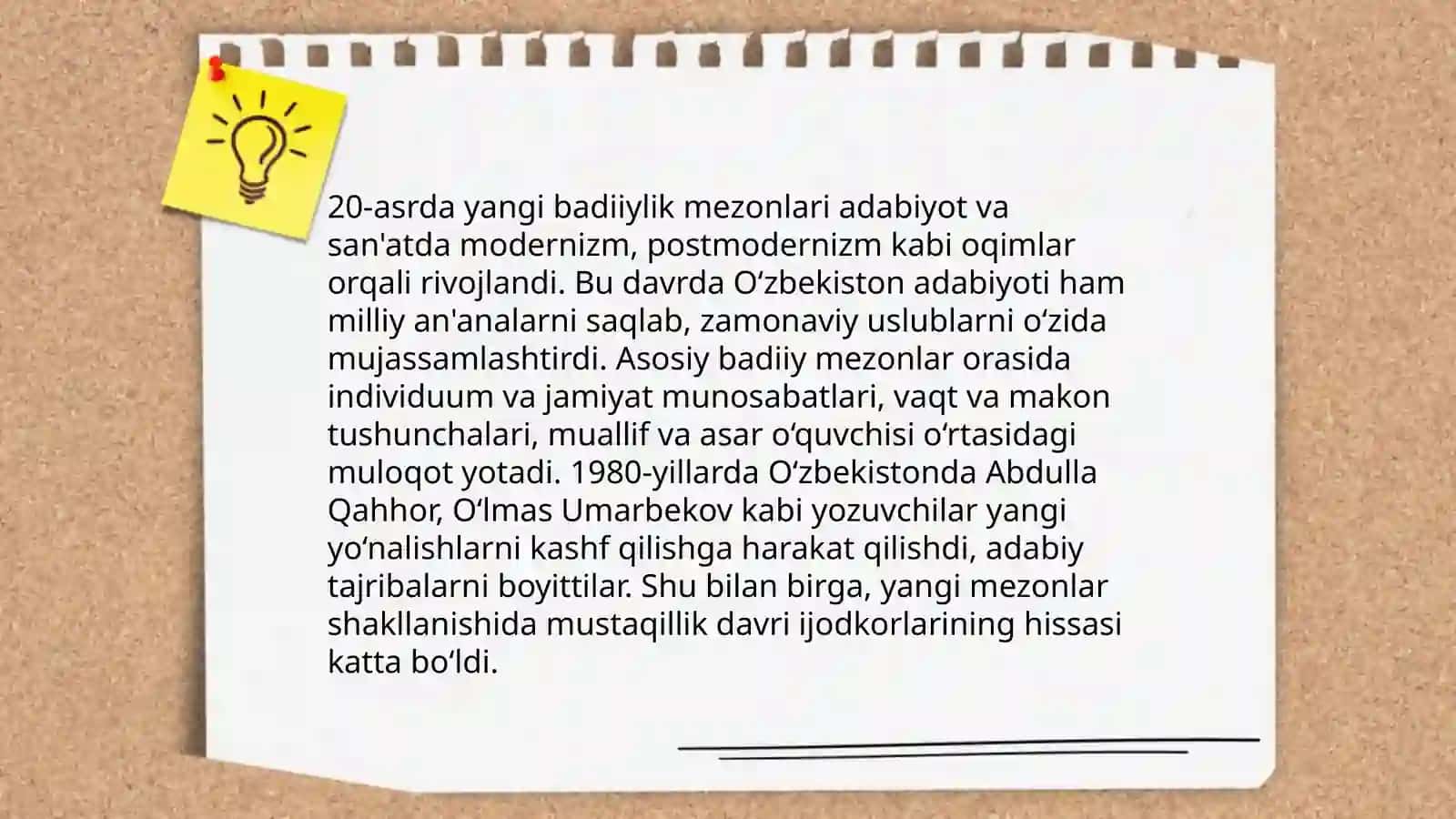 Mustaqillik davrida badiiylik mezonlari yangi bosqichga ko'tarilgani va bu borada yangi tadqiqotlar amalga oshirilganligi 4