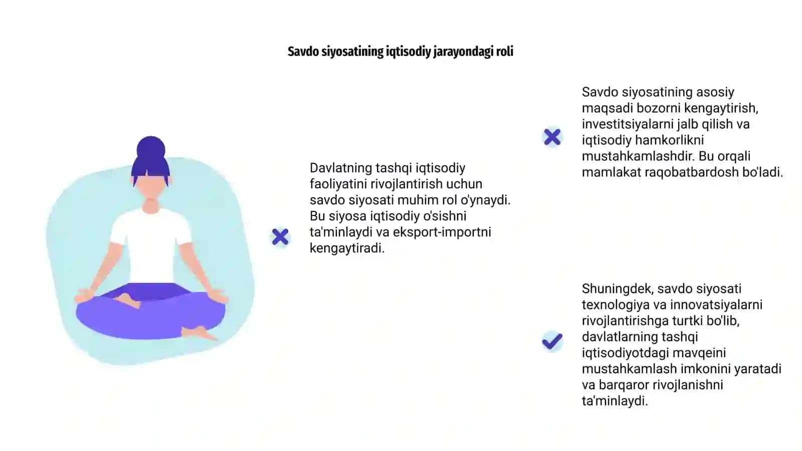 Davlatning tashqi iqtisodiy faoliyatini rivojlantirishning iqtisodiy siyosati 4
