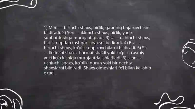 Olmosh soʻz turkumi 4