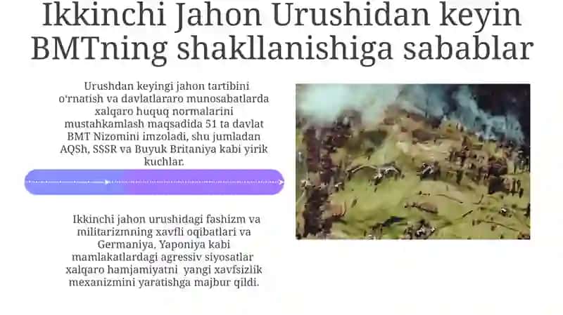 Ikkinchi Jahon Urushidan Keyin BMTning Tashkil Topishi 4