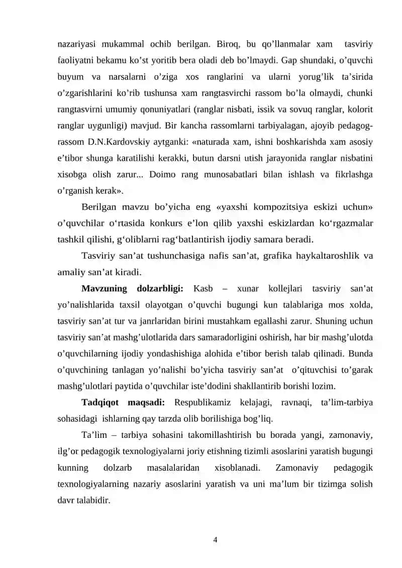 Tasviriy san’at va muxandislik grafikasi 4
