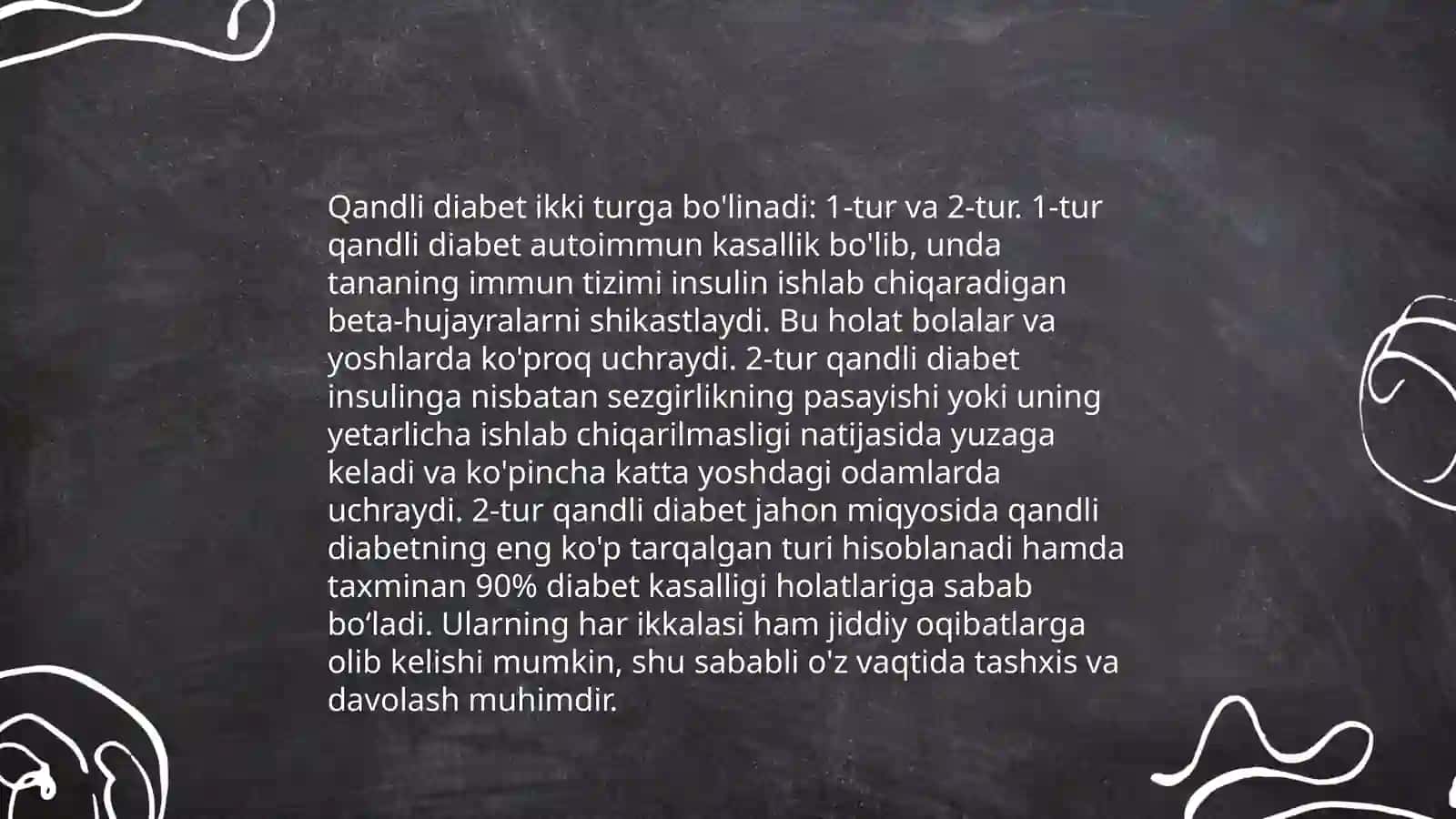 Semizlik.qandli diabet.sabablari oldini olish 4