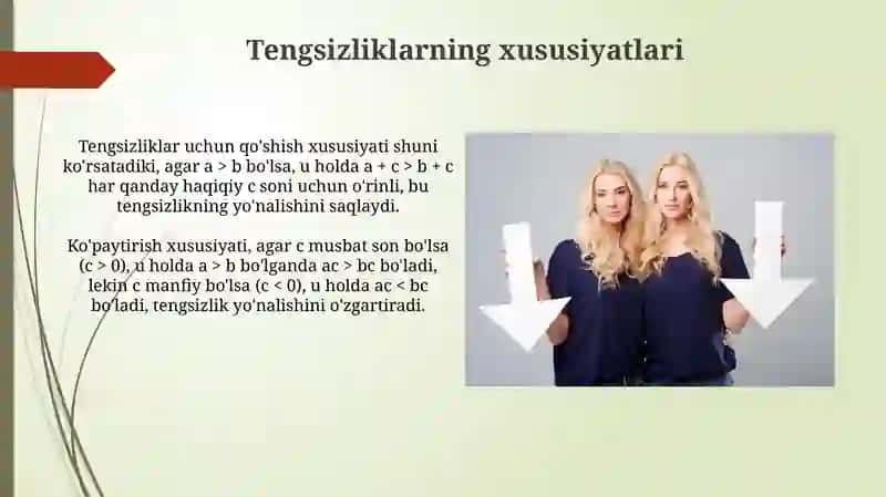 Tengsizliklarni isbotlashga oid misollar yechish 4