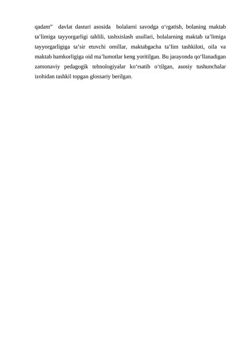 Maktabgacha Ta'lim Nizomi 4