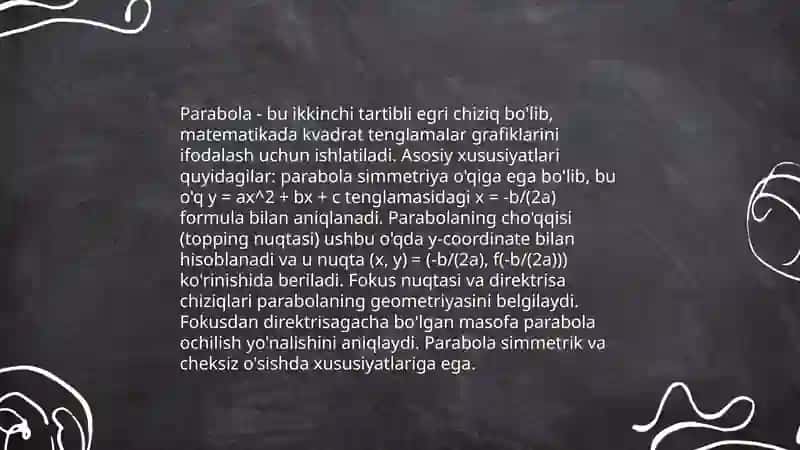 Ikkinchi tartibli chiziq va uning turlari 4