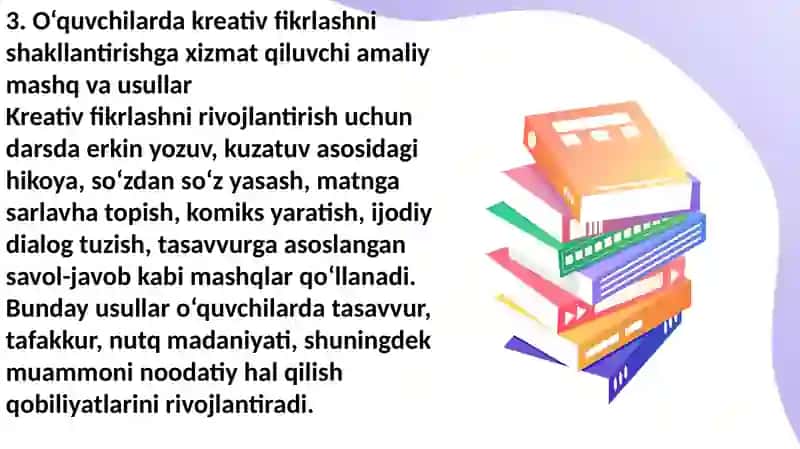 Boshlangʻich sinf ona tili DTS dasturi va darsliklarda kreativ yondashuv 4