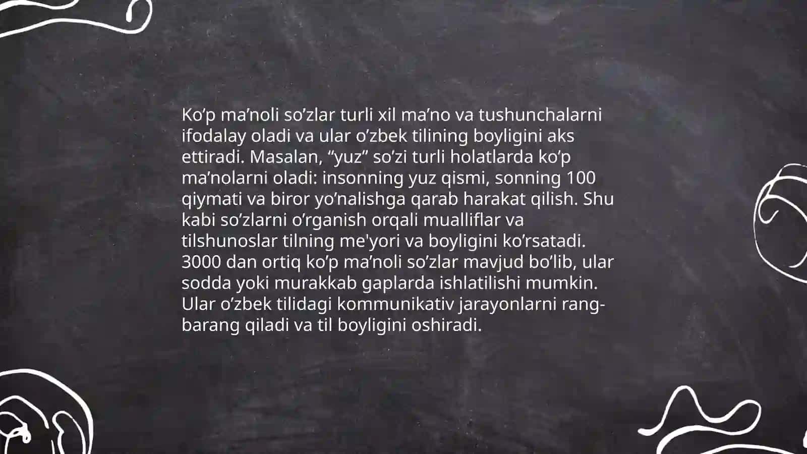 Bir ma'noli va ko‘p ma'noli so'zlar 4