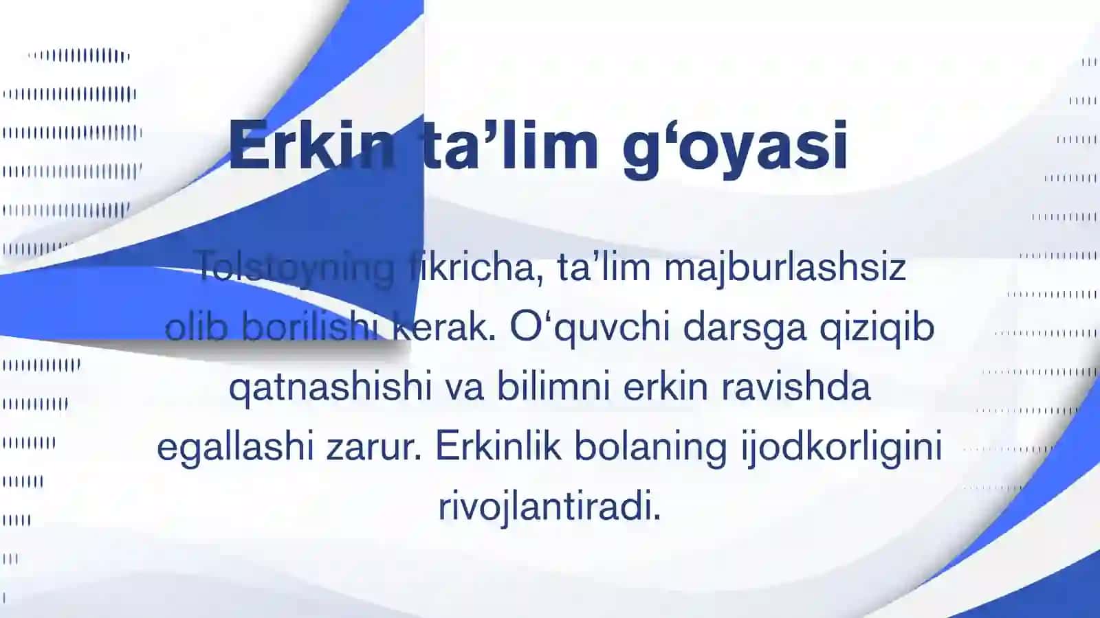 L.N. TOLSTOYNING PEDAGOGIK QARASHLARI 4