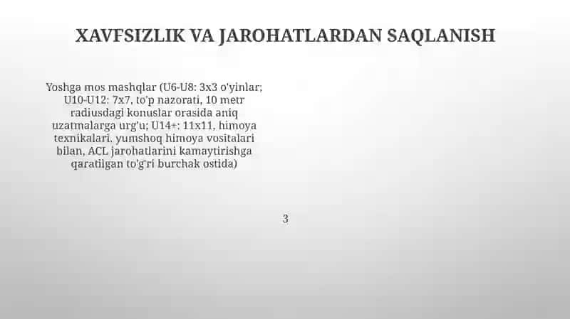 Bolalarga futbolni oʻrgatish metodikasi 4