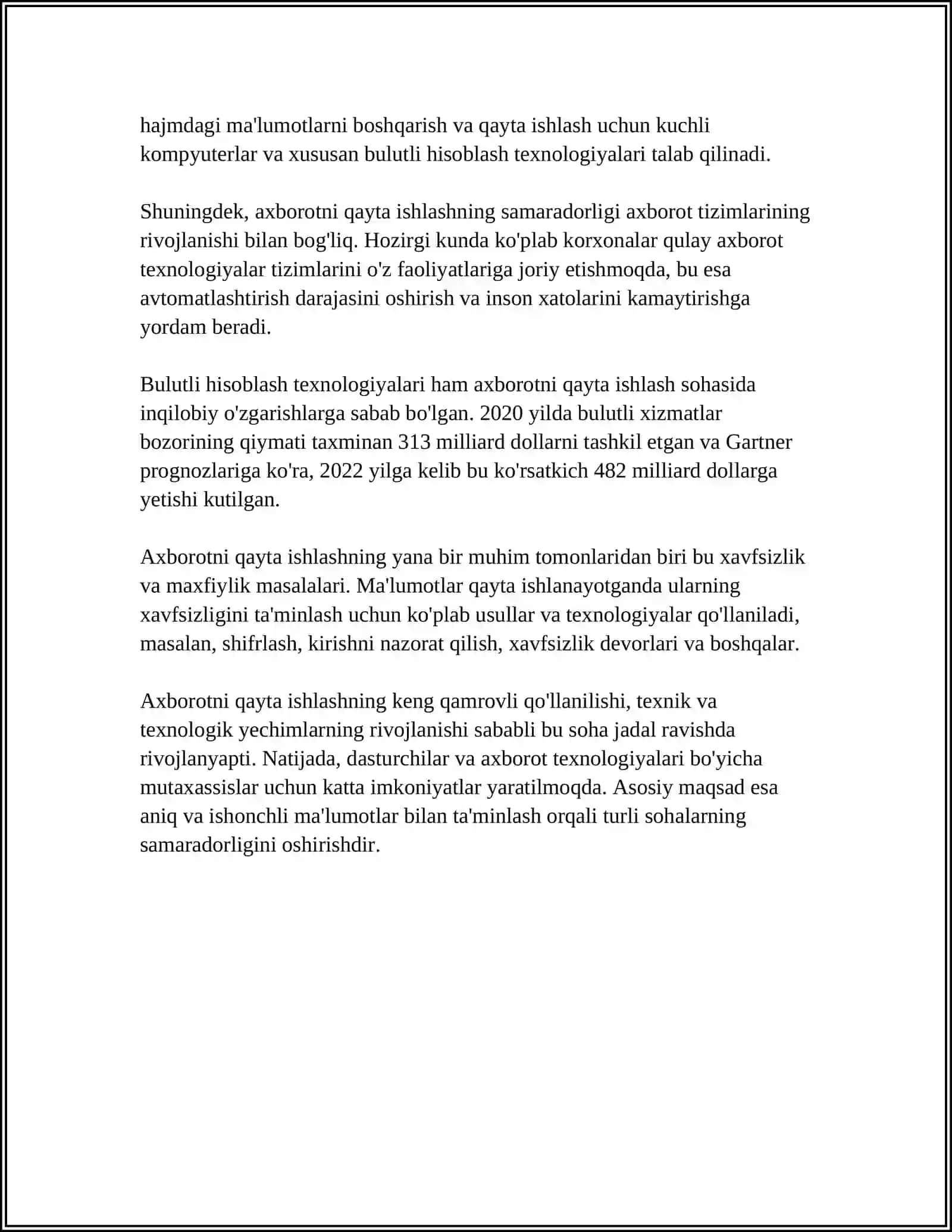 Axorotni qayta ishlashning dasturiy vositalari va ularning tasnifi 4