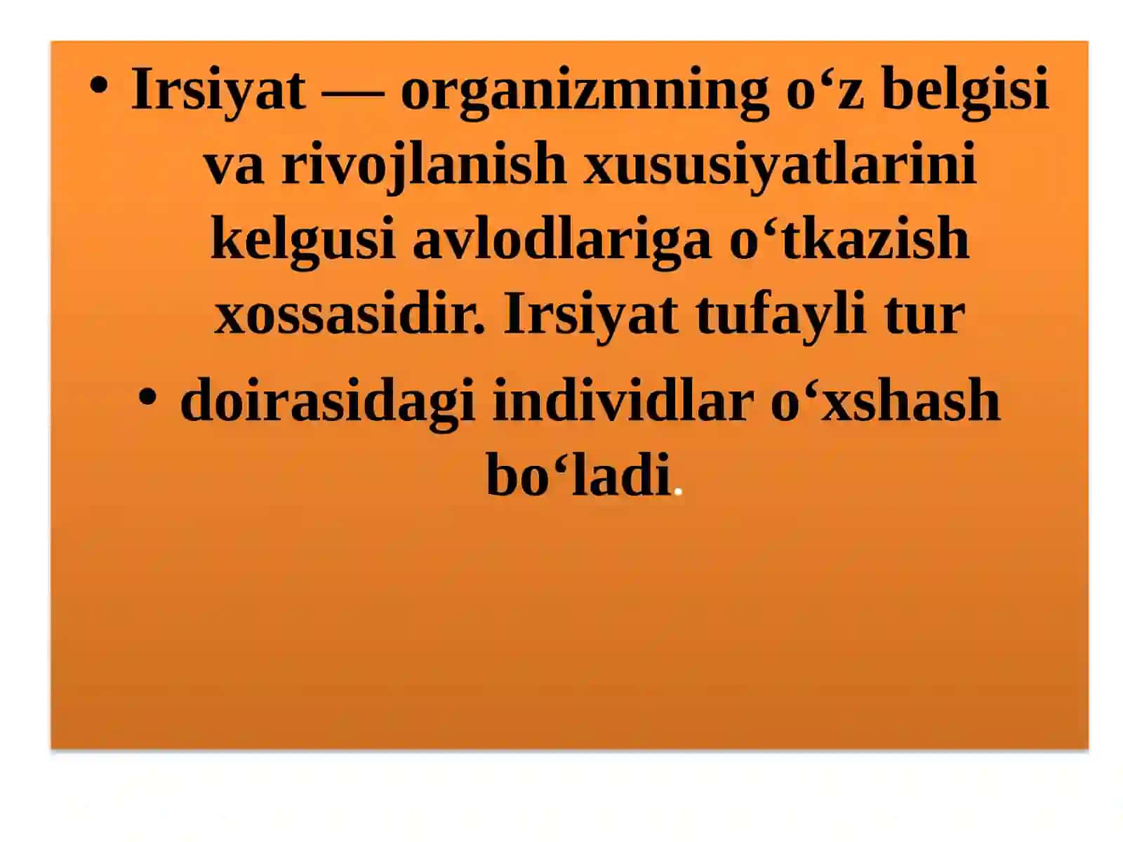 Psixogenetikaning irsiyat mexanizmlari haqidagi zamonaviy tassavurlari 4