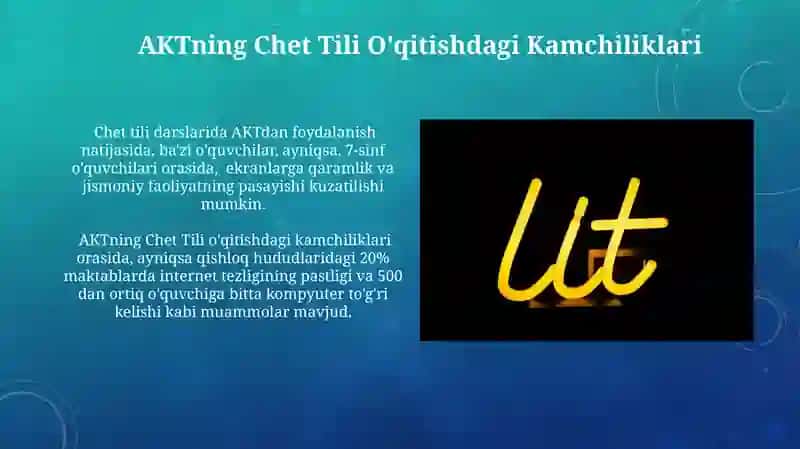 Chet tili o’qitishda AKT dasturlarining umumiy tavsifi 4