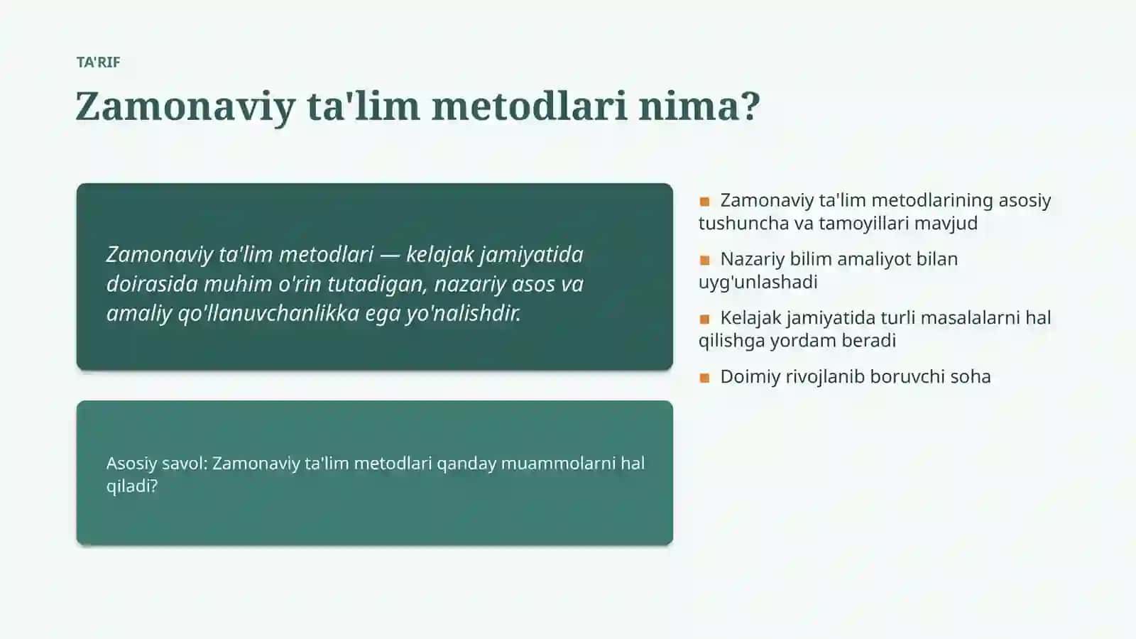 Zamonaviy ta'lim metodlari 4