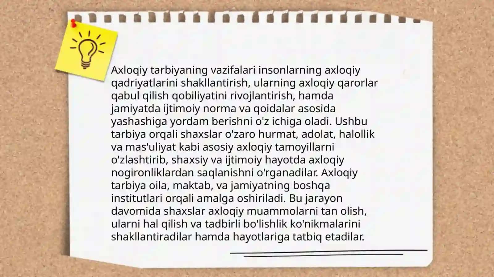 Termiz davlat pedagogika institutining Maktabgacha talim yónalishining 2-kurs 201-guruh talabasi Tohirova Dilnavozning Umumiy pedagogika fanidan tayyorlagan taqdimoti 4