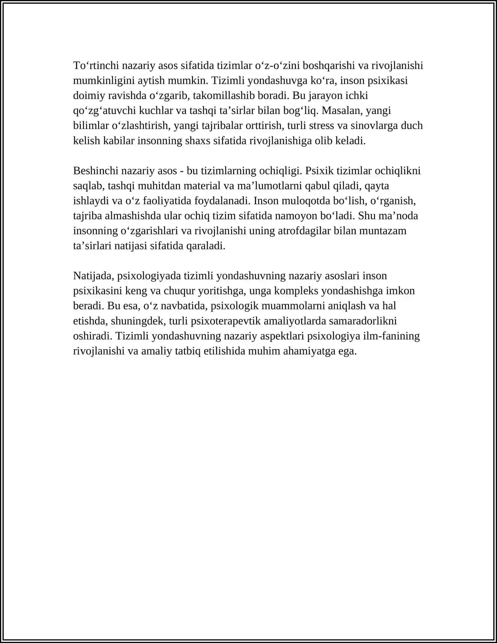 Psixologiyada tizimli yondashuvning nazariy asoslari 4
