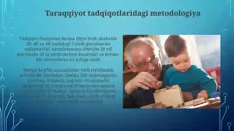 Rivojlanishning yoshga oid va individual xususiyatlariga oid tadqiqotlar tahlili 4