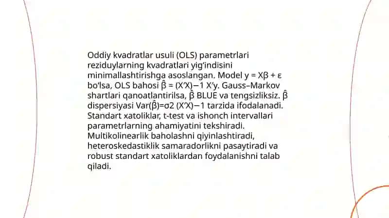 Koʻp omilli regressiya tahlili va uning qoʻllanish sohasi 4
