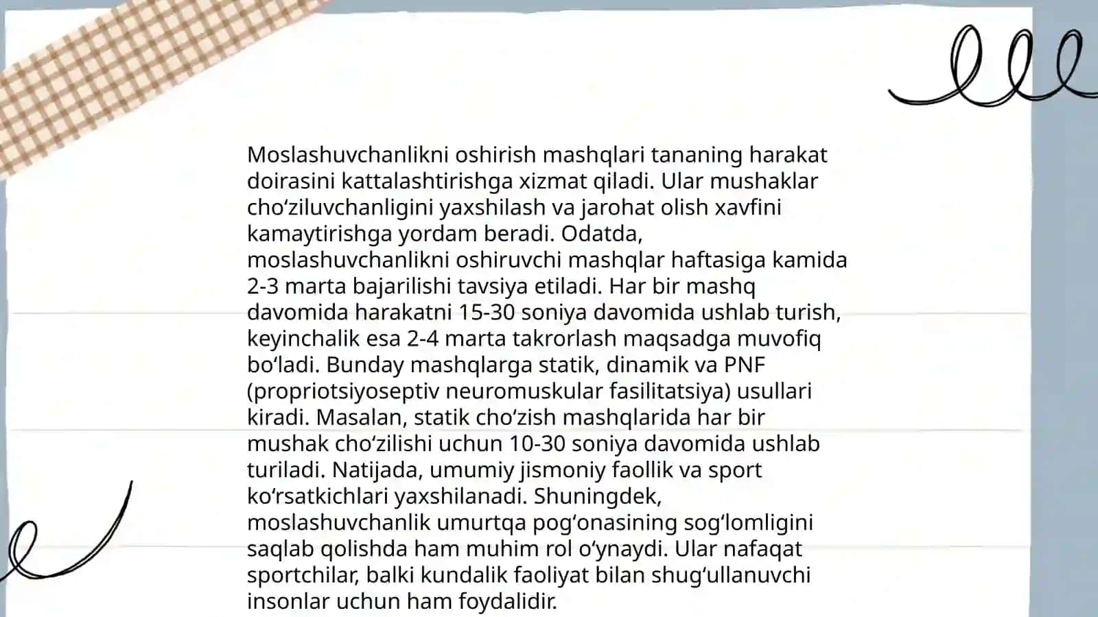 Gimnastikada saf mashqlar 4