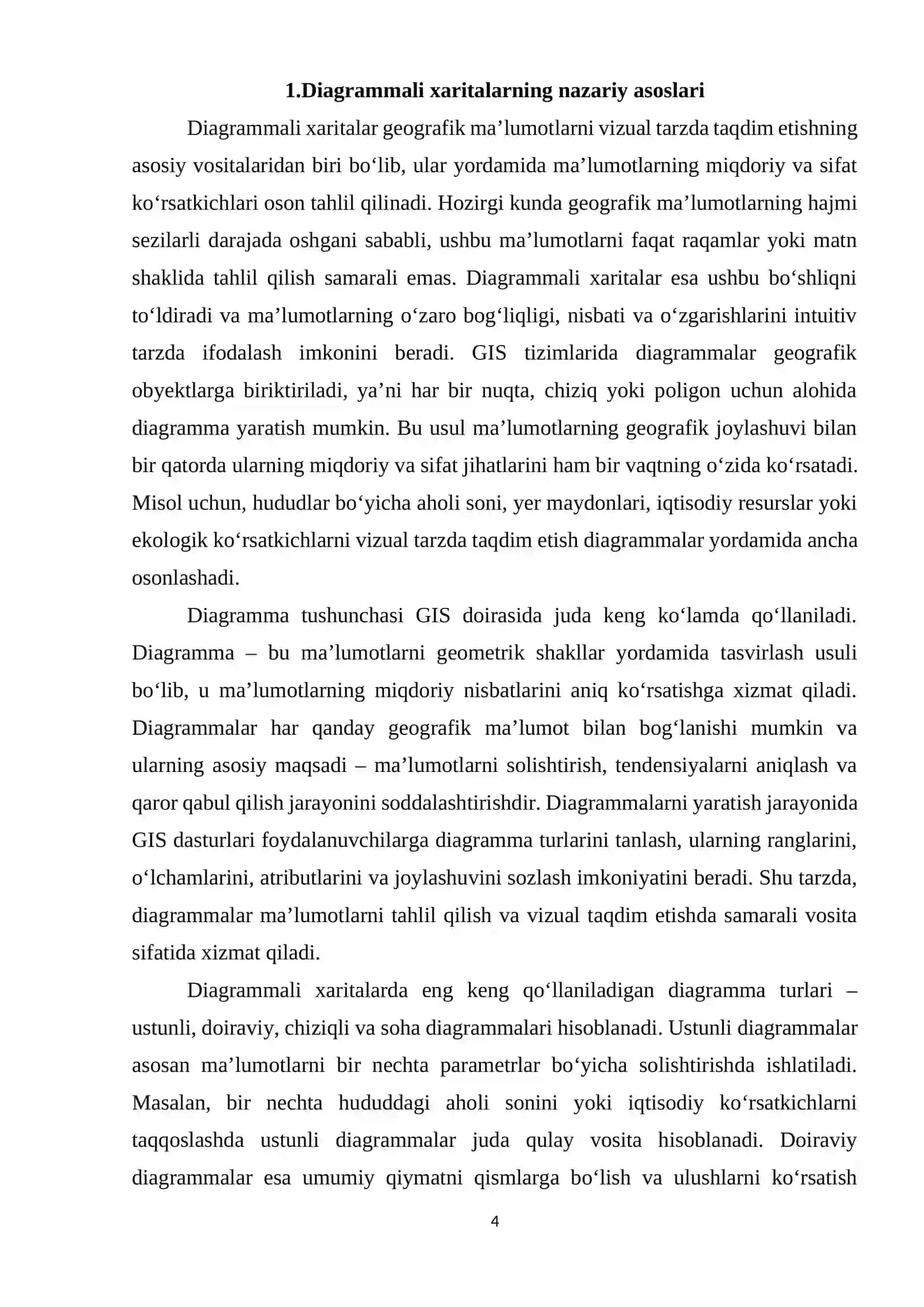 Diagrammali va grafikli xaritalar GIS tizimi 4