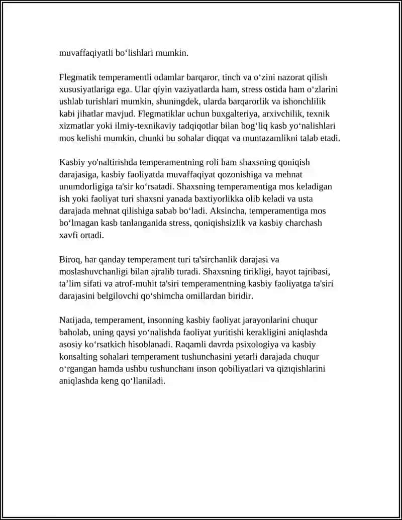 TEMPERAMENTLAR VA KASBIY FAOLIYATGA TA'SIRI 4