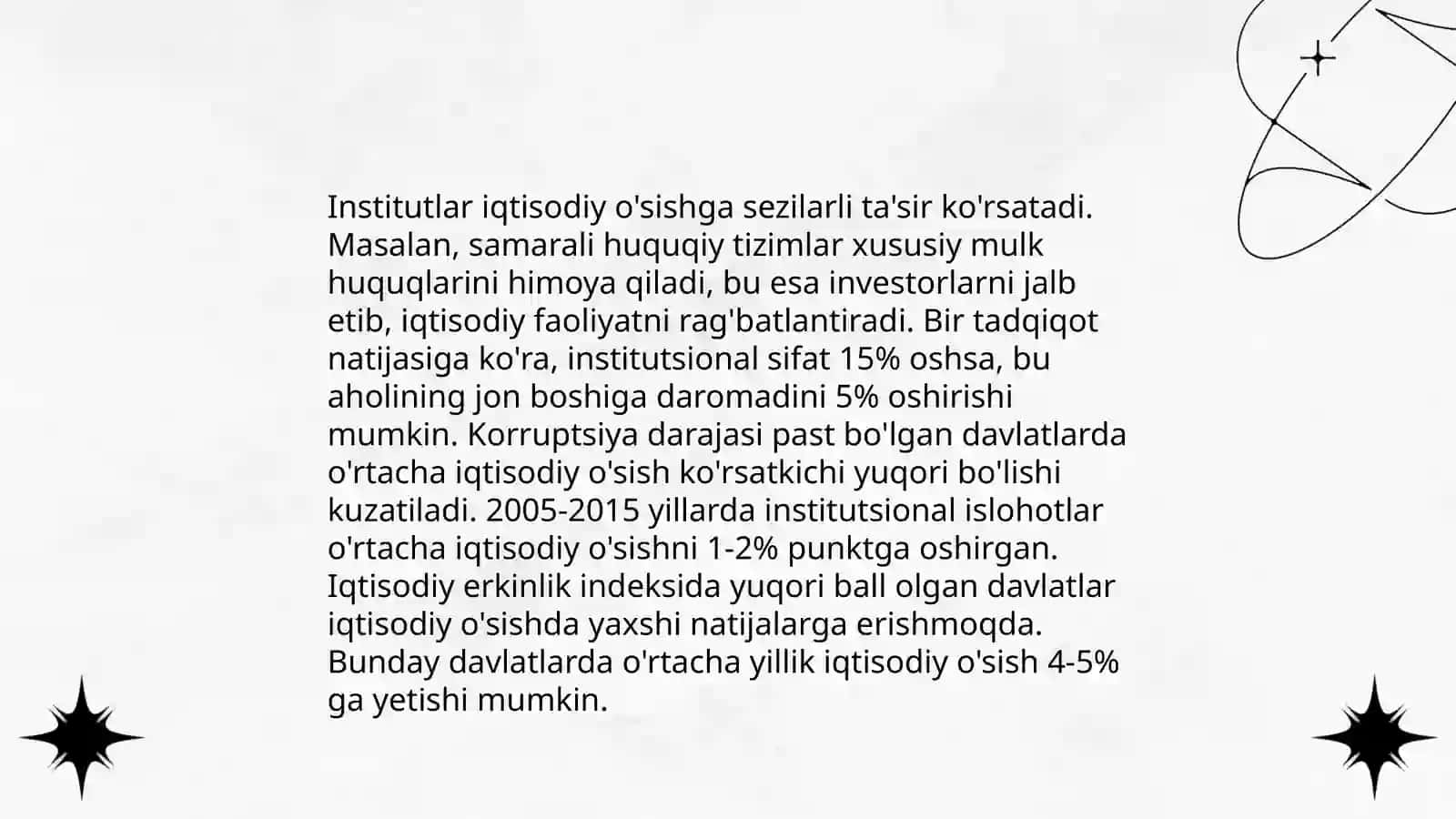 Institutsional iqtisodiyot predmeti va tamoyillari 4