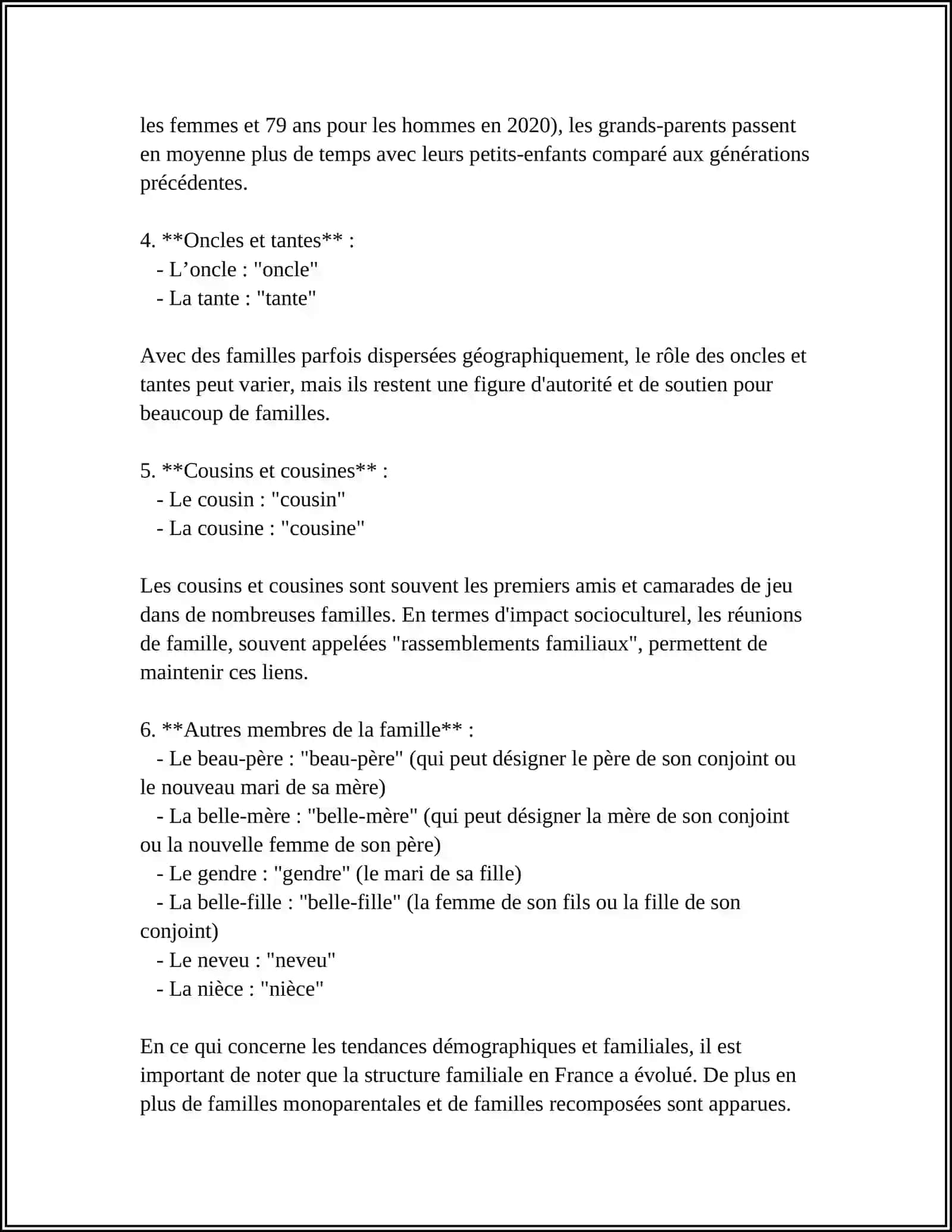 LA FAMILLE DE MON AMI(E) 4