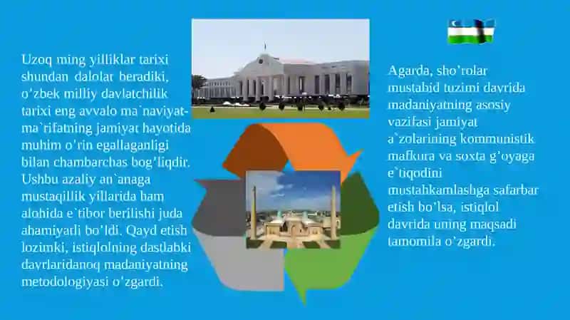 Mustaqillik yillarida O'zbekistondagi ma'naviy va ma'daniy taraqqiyot 4