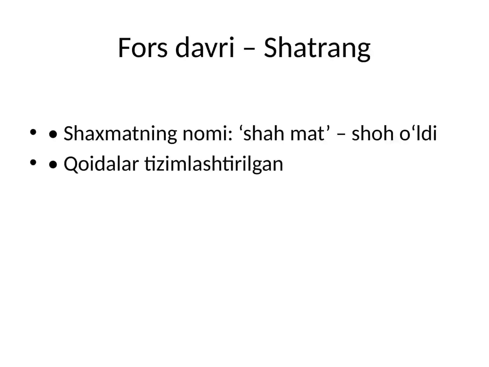 Shaxmat sportining tarixi va rivojlanish bosqichlari 4