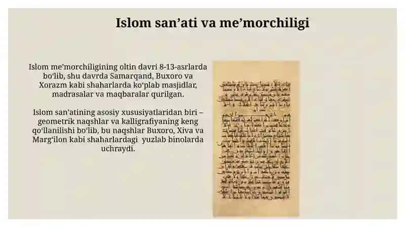 Abruaf Fitratning "Muxtasar islom tarixi" risolasi bo'yicha krasvord tayyorlash 4