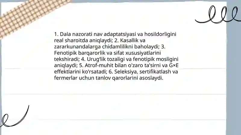 Dala nazorati va uning nav sifatini baholashdagi ahamyati 4