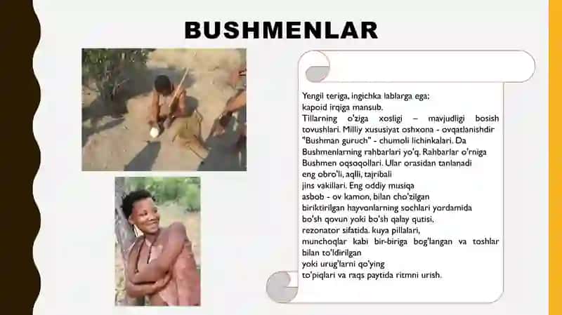 SHARQIY AFRIKA AHOLISI IDISH TOVOQ-TOVOQLAR, TAOMLAR, ULARNING MAROSIMIY HUSUSIYATLARI 4