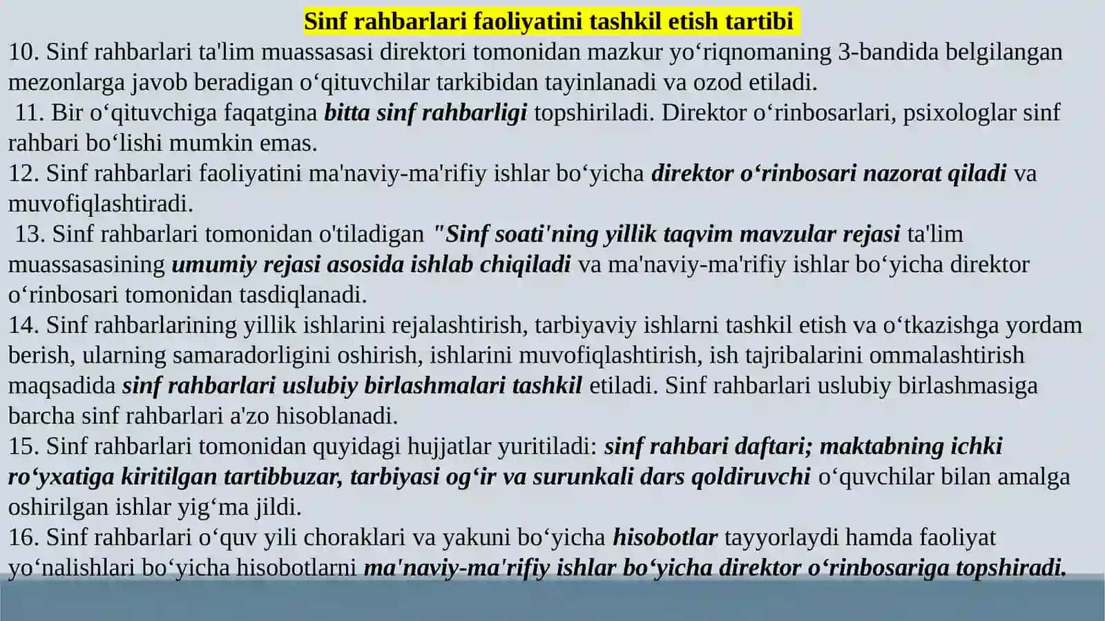 Tarbiyaviy ishlarni tashkil etishda sinf rahbarining o‘rni 4