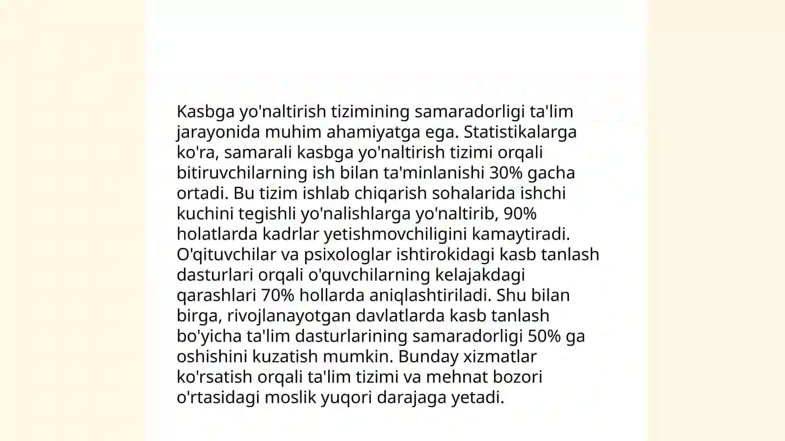 O'smirlarda kasb tanlash muommolari va yechimlari 4