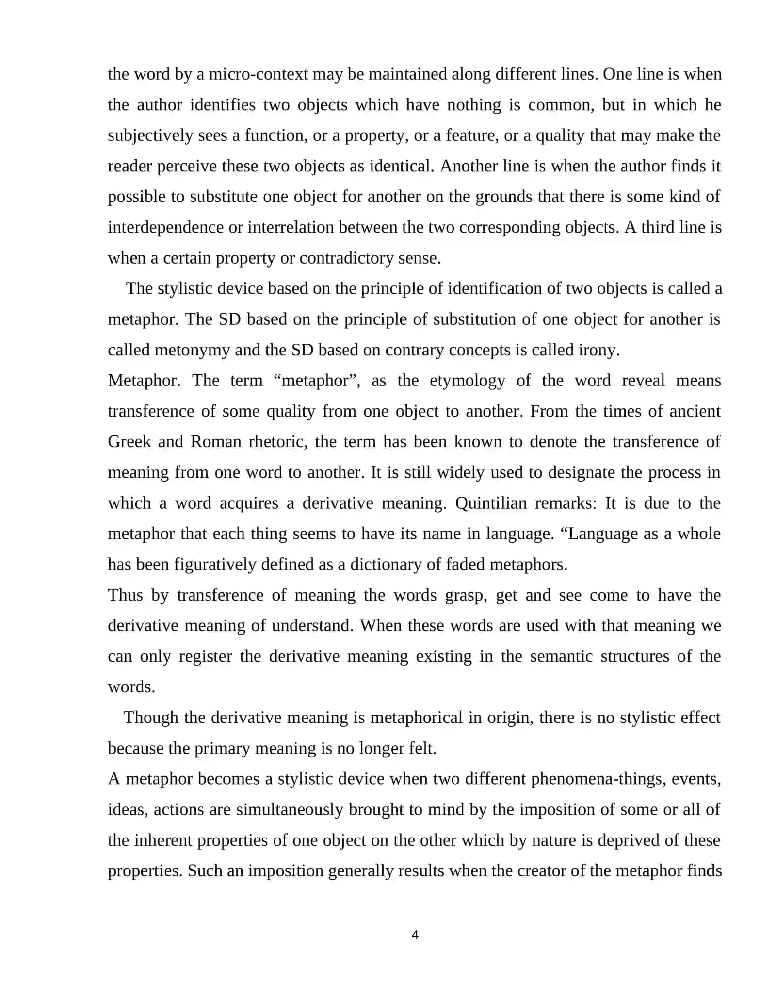 INTERACTION OF PRIMARY AND DERIVATIVE LOGICAL MEANINGS 4