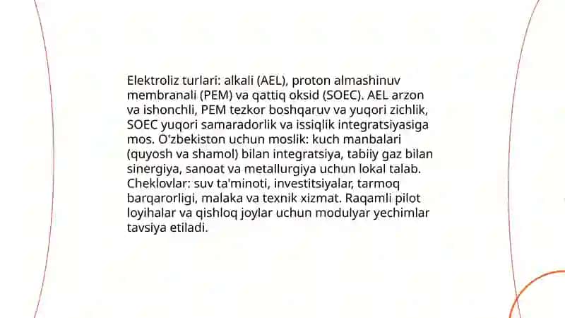 O'zbekistonda vodorod energiyasidan foydalanish istiqbollari 4