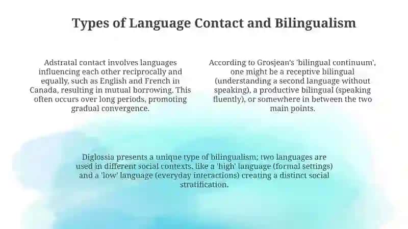 Language contact bilingualism 4
